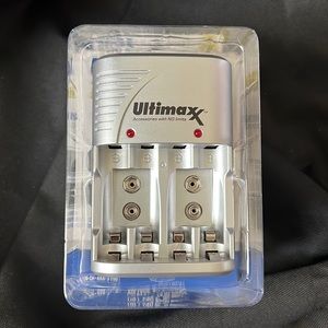 Rapid charger for aaa aa 9v ni-mh nicd batteries